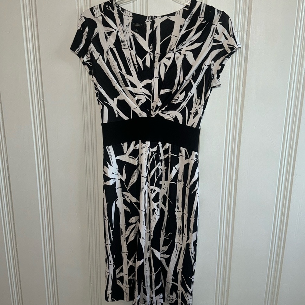 Black & White Midi Dress by Talbots - Size 4